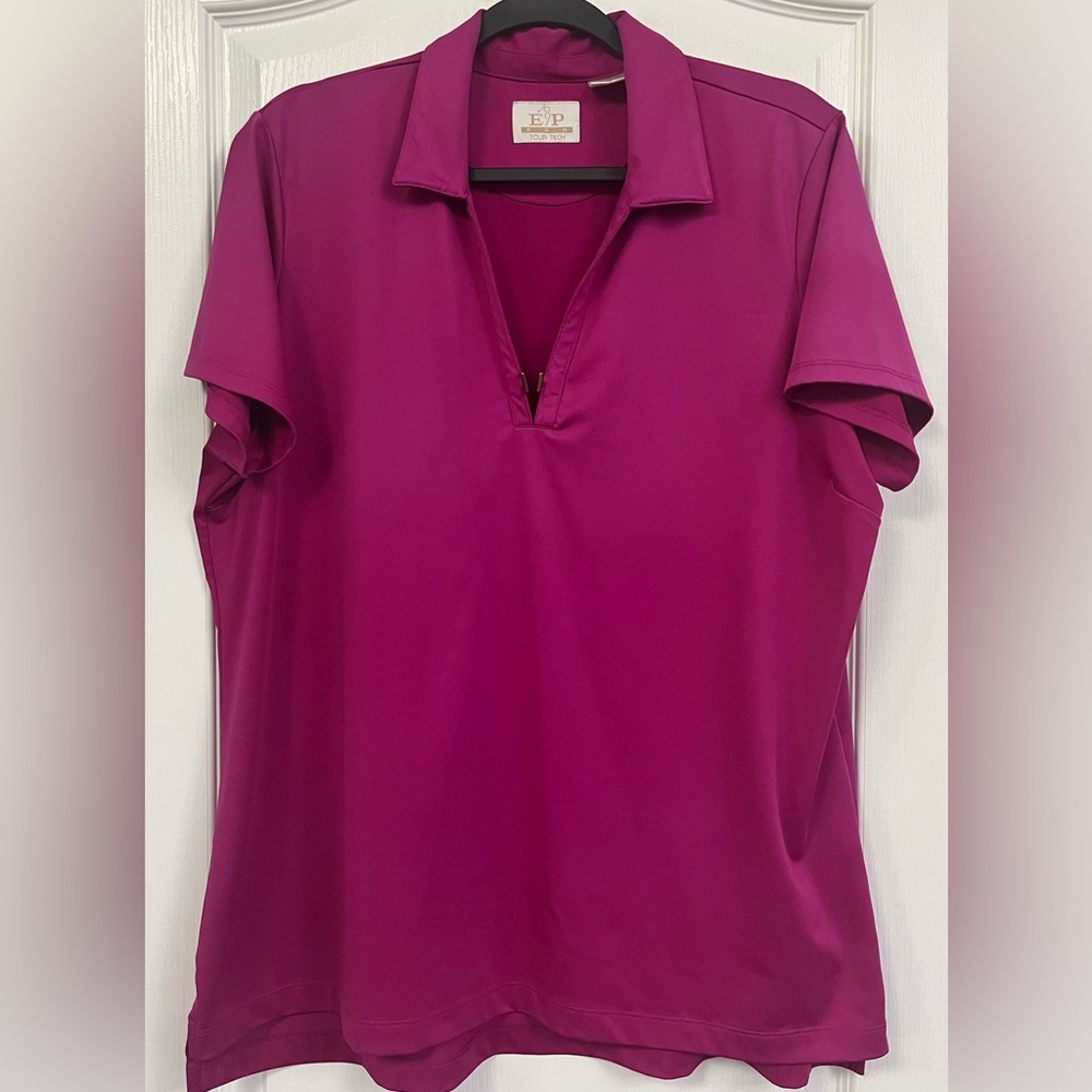 EP Pro Tour Tech Fuschia Women's Pink Golf Shirt XXL